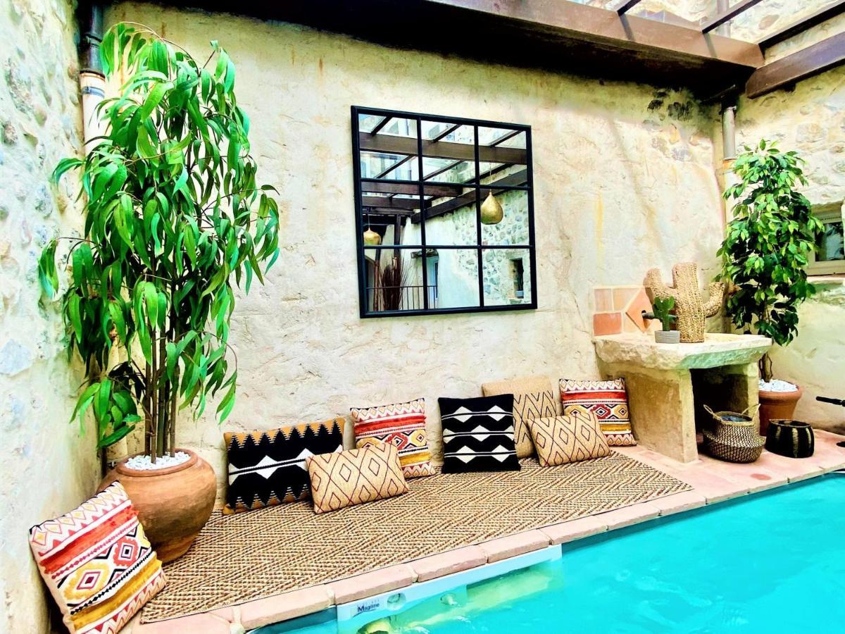 Gite De Groupe 9Ch Ou 3 Gites Independants De 3Ch - Patio Et Piscine Interieure Chauffee Toute L'Annee فالون بون دارْك المظهر الخارجي الصورة