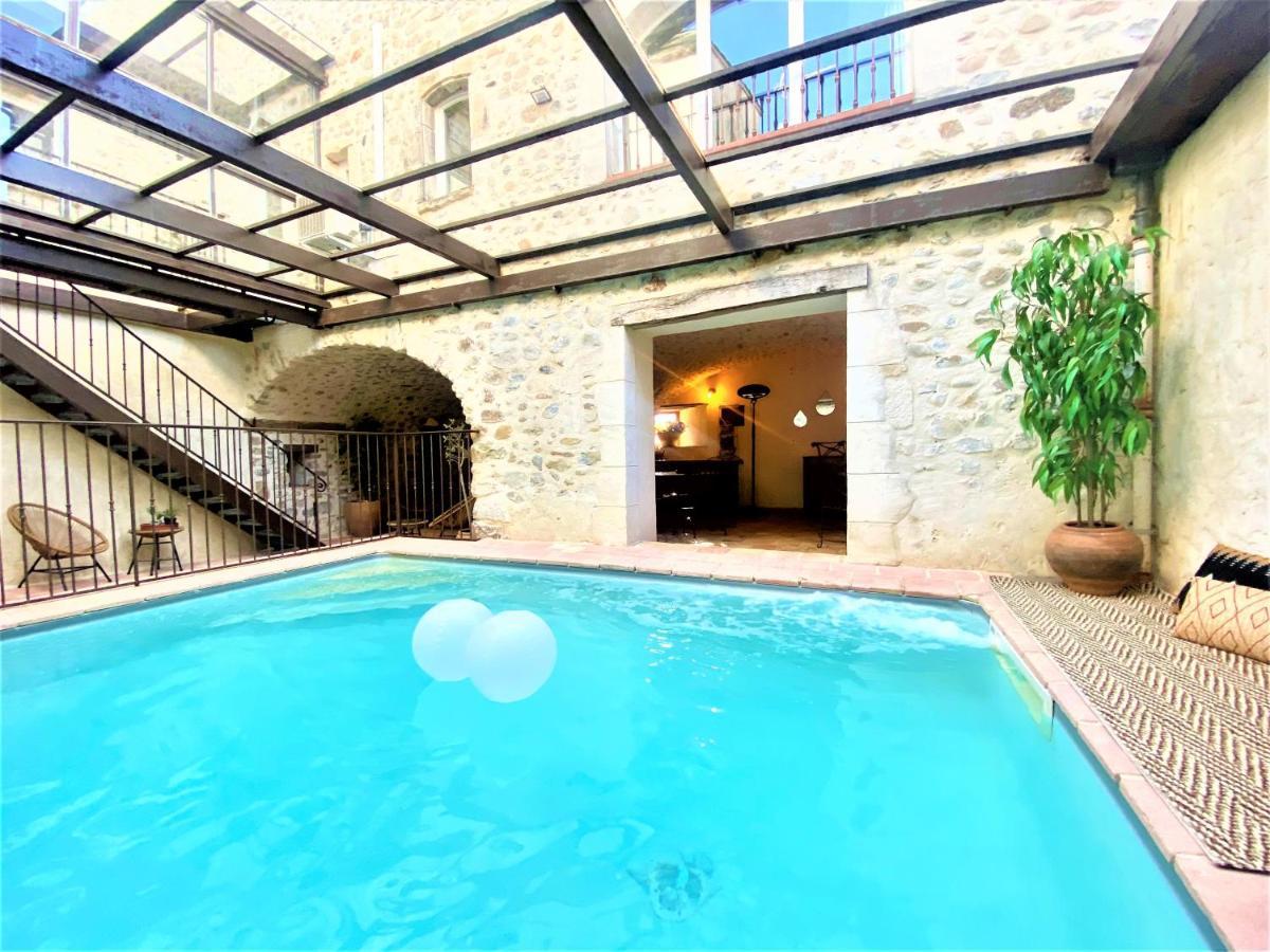 Gite De Groupe 9Ch Ou 3 Gites Independants De 3Ch - Patio Et Piscine Interieure Chauffee Toute L'Annee فالون بون دارْك المظهر الخارجي الصورة