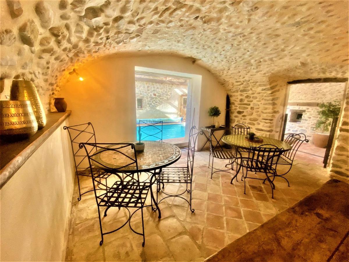 Gite De Groupe 9Ch Ou 3 Gites Independants De 3Ch - Patio Et Piscine Interieure Chauffee Toute L'Annee فالون بون دارْك المظهر الخارجي الصورة