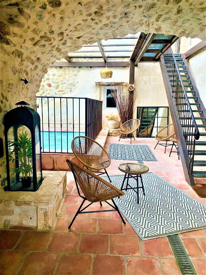 Gite De Groupe 9Ch Ou 3 Gites Independants De 3Ch - Patio Et Piscine Interieure Chauffee Toute L'Annee فالون بون دارْك المظهر الخارجي الصورة